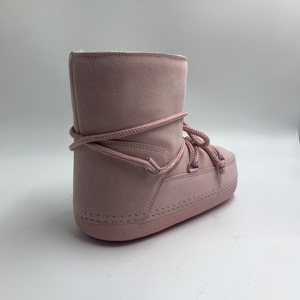 Nouveauté, bottes de neige roses lune, mode d'hiver, chaudes, confortables, durables - Product Image 2