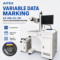 Machine de marquage laser UV portable 3W 355nm, marqueur laser UV industriel pour marquage fin et codage de produits AZ-DM-UV-3W