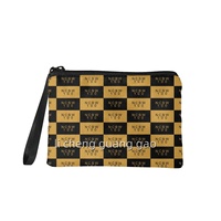 Porte-monnaie de voyage portable de haute qualité, personnalisé, avec design NCBW100 Sisters Alphabet Grec et porte-carte d'identité