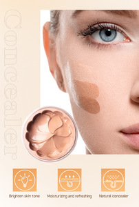 LANGMANNI krim Concealer tahan lama Formula pemutih alami pengendali minyak pelembap tahan air mencerahkan kulit tanpa noda - Product Image 5