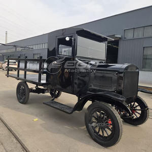 รถยนต์ไฟฟ้าจีนสีดำสุดคลาสสิก สไตล์ลีมูซีนย้อนยุค สำหรับเที่ยวชมสถานที่  รถคลาสสิกในละครโทรทัศน์  รถคลาสสิกสำหรับขาย - Product Image 3