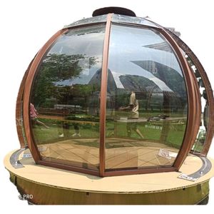 Dôme transparent en verre pour camping, restaurant, hôtel, utilisation en extérieur, structure rigide quatre saisons - Product Image 5