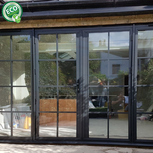 Puertas Pivotantes de Vidrio para Entrada Residencial Nuevas de 2026, Puerta Doble Asimétrica Protectora de Aluminio Fundido para Villa - Product Image 5