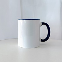 Mug en céramique enduit 11 oz, résistant aux hautes températures, compatible micro-ondes, pour sublimation, design moderne et minimaliste, idéal comme cadeau d'affaires