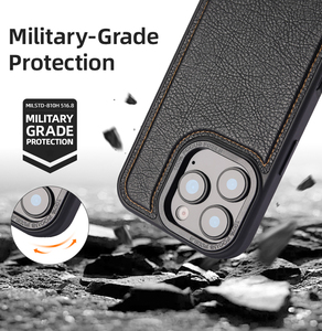 Elegante custodia di ricarica Wireless in pelle PU con fondina per <span class=keywords><strong>iPhone</strong></span> 12 13 <span class=keywords><strong>14</strong></span> 15 16 <span class=keywords><strong>Pro</strong></span> Max <span class=keywords><strong>accessori</strong></span> per telefoni cellulari di lusso - Product Image 5