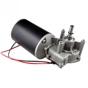 Moteur à engrenages à vis sans fin 76mm 12V/24V/42V/48V 45W-95W 30-220rpm pour essuie-glace et barbecue - Product Image 1