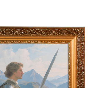 Royal Silver Gold Baroque Ornate Carved Wood <strong>Frame</strong> <strong>for</strong> Painting Eco-Friendly UV <strong>Printed</strong> Foil Stamping Wall Mounted Durable - Product Image 6