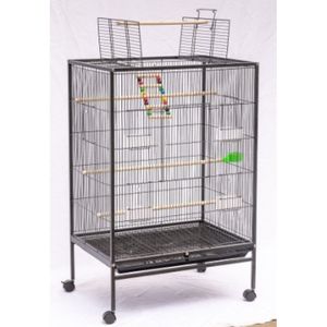 Offre Spéciale grande volière extérieure <span class=keywords><strong>Cage</strong></span> à oiseaux couleur noire Style Simple pour perroquet élevage motif solide en gros boîte de Cages à oiseaux pour animaux de compagnie - Product Image 6