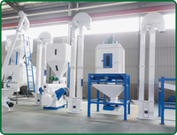 Usine de traitement d'aliments pour animaux clé en main 1-10 TPH, ligne de production d'aliments pour poissons, volailles et bétail, machine à granulés à matrice annulaire