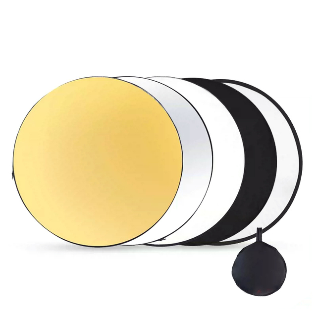 KAZHI 5-in-1 Portable Foldable Photo Light Reflector 40x60/100x150cm Beauty Studio Outdoor Lighting Kit for YouTube Video Live