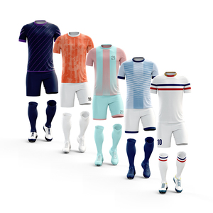 Outdoor Suitable Sublimated Printed Soccer Wear Free Design Breathable Soccer Wear For Men - Product Image 2
