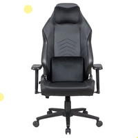 Chaise de gaming haut de gamme en tissu style course, dossier haut, accoudoirs réglables, pivotante, robuste, en cuir, avec fonction rafraîchissante