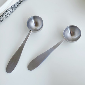 Benutzer definiertes Logo Großhandel Edelstahl 2,5 ml 5ml Matcha Powder Scoop Tee Kaffee löffel Schwarz 3g Messlöffel - Product Image 6