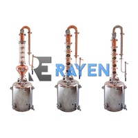 Alambic de distillation domestique en cuivre 50L 100L 200L pour whisky, vin, gin, vodka, brandy, et distillations artisanales