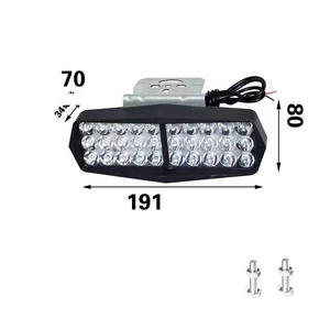 Faro LED para Motocicleta U7, Luces Moto, Lámpara Antiniebla, Ojos de Ángel y Demonio, Luz de Advertencia Intermitente Externa, Scooter, Motocicleta, Plástico - Product Image 5
