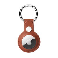 Étui à clés en cuir PU à double trou pour Airtag, protection pour traceur Air Tag avec porte-clés pour enfants
