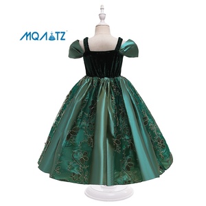 <span class=keywords><strong>Vestido</strong></span> de Satén de un Solo Hombro para Niñas con Bordado, <span class=keywords><strong>Vestido</strong></span> de Princesa para Niñas, Disfraz de Elsa para Halloween, Carnaval, Navidad - Product Image 3
