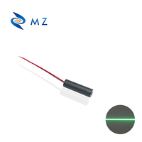 Module de diode laser vert compact mini D10mm 520nm 5mW 110 degrés avec pilote APC de qualité industrielle pour le positionnement