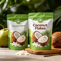 Sachet Doypack Personnalisé à Fermeture Zip pour Chips de Noix de Coco, Emballage Barrière Anti-Humidité et Anti-Lumière pour Fruits Secs et Snacks, Conservation Optimale