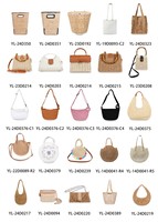 2025 nouveau sac de paille tissé à la main mignon à la mode sac de Crochet en papier écologique et naturel Style et taille et décor personnalisables