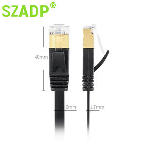 สายเคเบิลอีเทอร์เน็ต <span class=keywords><strong>Cat8</strong></span> 40Gbps 28AWG s/ftp สายเคเบิลพีวีซีทองแดงบริสุทธิ์ RJ45สายอินเทอร์เน็ตที่มีอยู่ในความยาว1M และ30M - Product Image 5