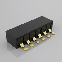 Connecteurs Femelles Personnalisés à Contact Cuivre Plaqué Or, Étanchéité IP67, Pas de 1,0 mm, 1 à 40 Broches pour Circuits Imprimés Monorangées