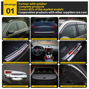 OEM exterior cromado de acero inoxidable automotriz para bordes de puerta Volkswagen <span class=keywords><strong>Bora</strong></span> 2019 - Product Image 3