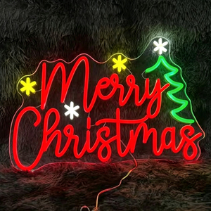 Guirlande lumineuse LED de Noël avec décorations d'arbre et d'étoile, pour fête, montage mural, IP65, garantie 2 ans - Product Image 3