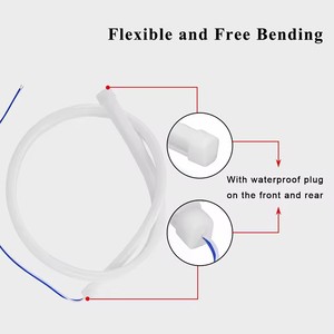 Striscia LED Flessibile 30cm per Auto, Luci Diurne DRL con Indicatore di Direzione, Effetto Occhio d'Angelo, Bianco e Ambra - Product Image 5