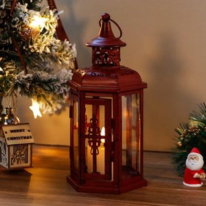 Adorno de Candelabro Navideño, Vela Electrónica LED, Linterna Portátil, Lámpara de Viento de Plástico - Product Image 5