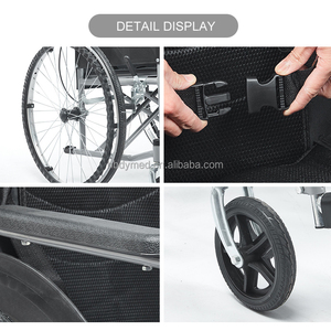 Silla de ruedas manual plegable Silla de ruedas manual ligera para discapacitados - Product Image 4