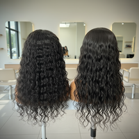 Perruque en cheveux humains pré-coupée, sans colle, avec dentelle frontale HD effet seconde peau, cuticules alignées, pointes épaisses et saines, brun chocolat, longue et naturelle