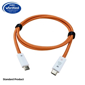 USB5 <span class=keywords><strong>Thunder</strong></span> 5 80Gbps 240W 16K 8K USB Type-C สายชาร์จเร็ว USB Type C 5.0 USB สาย USB4สำหรับ Thunderbolt 5 4 3 - Product Image 3