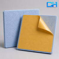 Panneau acoustique en polyester recyclé à bords biseautés Chiheng Premium 100% fibre de polyester pour la décoration murale de la chambre
