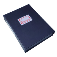 Caja de Archivo de Oficina de Polipropileno, Caja para Documentos A4 con Clip de Presión, Almacenamiento de Archivos de Tres Pulgadas con Etiqueta de Clasificación