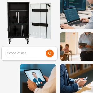 30 cổng đa giao thức sạc Tủ giỏ hàng cho các trường học lớp học có thể tháo rời phân vùng - Product Image 1