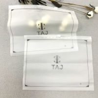 Sacs d'emballage pour vêtements avec logo personnalisé, en plastique PE CPE mat, avec fermeture éclair coulissante transparente, sacs en polyéthylène givrés pour vêtements