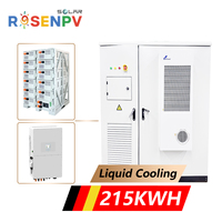 Système de stockage d'énergie solaire hors réseau industriel et commercial 100KW 200KW 215KW 241KW, système de batterie en armoire BESS