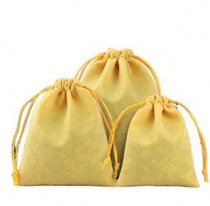 Custom Logo Velvet Sportpacks Small Gift Promotion Packaging <b>Drawstring</b> <b>Pouch</b> Bag With Imprint - Product Image 4