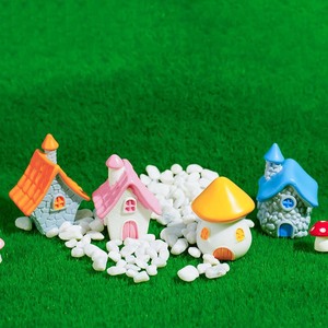 Ornamento di accessori per la decorazione del Micro paesaggio del fungo della piccola casa della stanza retrò del mucchio di pietra creativa - Product Image 2
