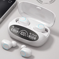 Audifonos M22 TWS Écouteurs sans fil 9D True Stereo In-Ear Casque LED DisplayM10 F9-5 étanche pour les jeux DJ Utilisation Microphone