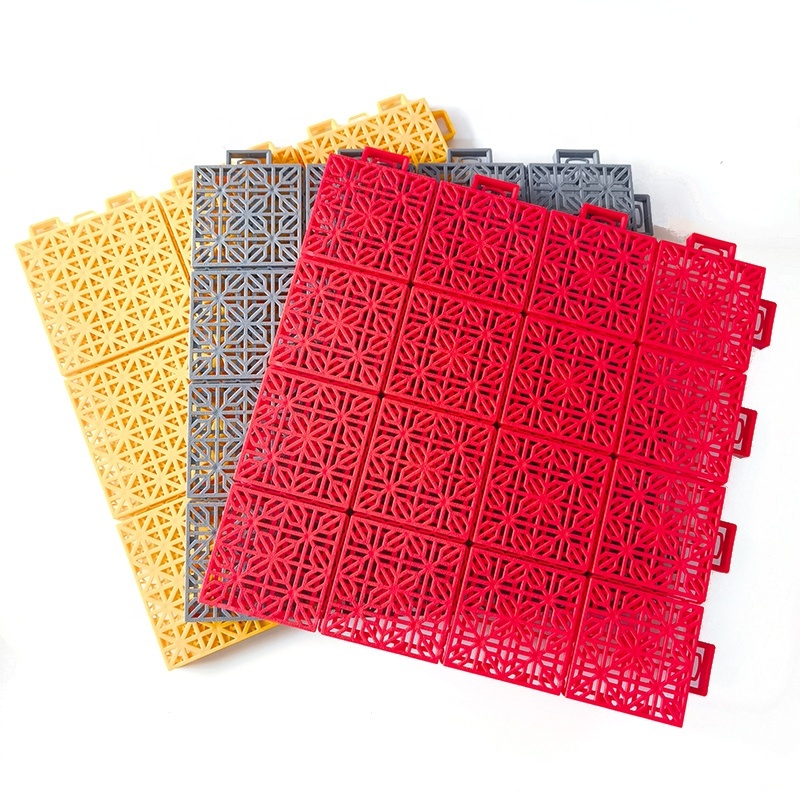 Outdoor Sports Interlocking Floor Tiles Plastic