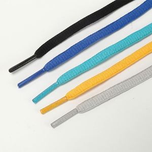 In-Stock Wholesale Wayeah 0.7cm Half Round Black White Solid Shoelaces for Basketball Casual Sports & <b>Work</b> Shoes - Product Image 3