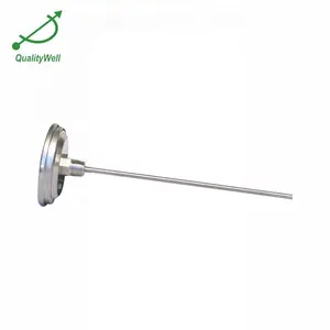 Steam Thermometer All SS Bimetal Temperature Indicator For Pipeline