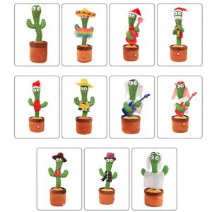 Adorable Poupée Cactus Dansante et Parlante en Peluche avec Pot de Fleurs, Chantante et Musicale, en Coton PP, Hauteur Réglable - Product Image 6
