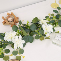 Bunga Eucalyptus Sutra Buatan dari Poliester untuk Dekorasi Pernikahan, Rumah, Luar Ruangan, Hari Valentine & Tahun Baru, Perlengkapan Fotografi
