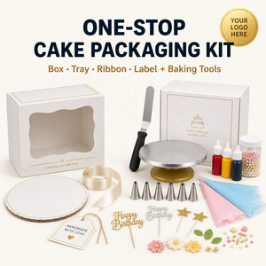 Caja de Embalaje de Papel para Pastel de Mousse con Asa Portátil Blanca de 3, 4, 6 y 8 Pulgadas XJH, con Ventana, para Regalo de Cumpleaños, Caja para Pastel - Product Image 3