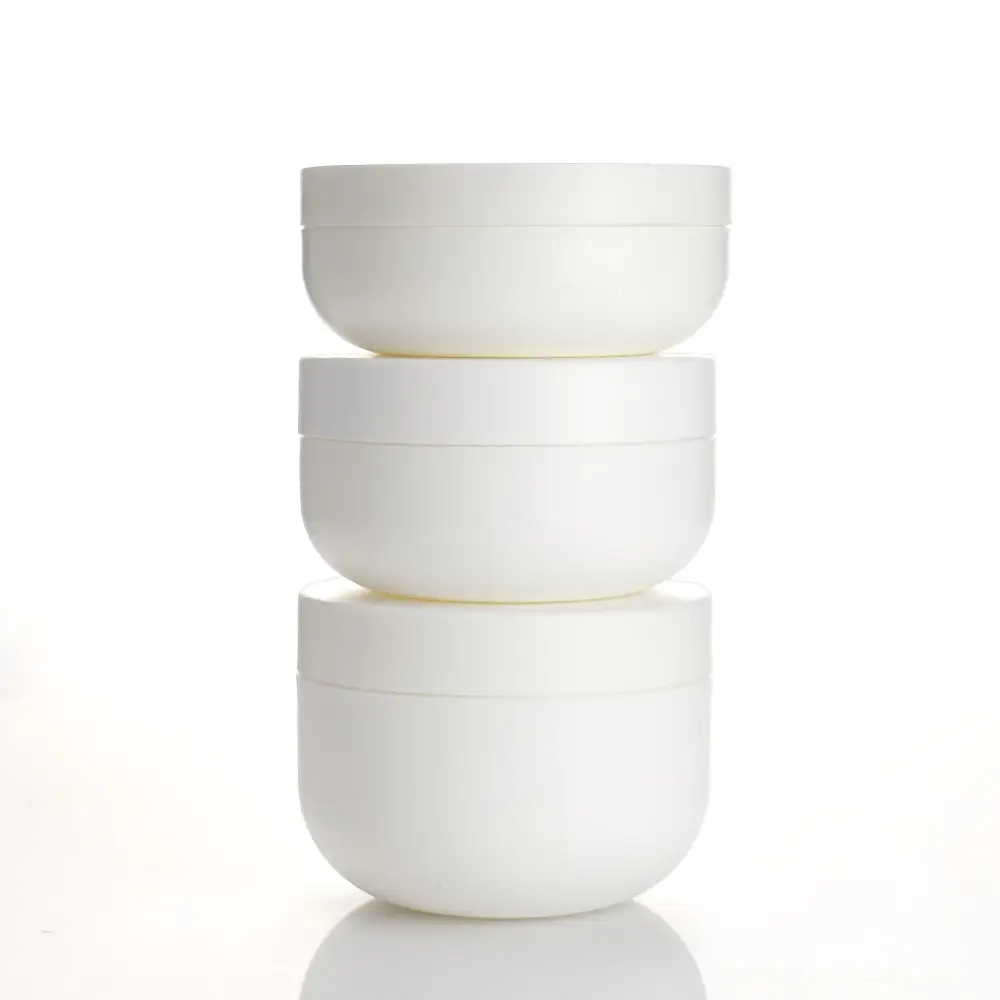 Empty Wholesale Cosmetic Containers 150ml 250ml 300ml Hair Product Jar PP Plastic Cosmetic Packaging Empty Cream Jars