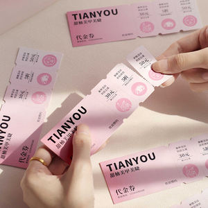 Boletos <span class=keywords><strong>para</strong></span> Eventos de Papel de Arte al por Mayor, Impresión Personalizada, Cupón Fácil de Rasgar, Apto <span class=keywords><strong>para</strong></span> Múltiples Escenarios - Product Image 3