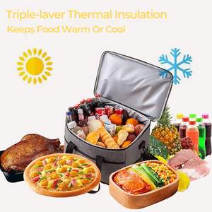 IDEA GIFT Sac isotherme personnalisé en gros pour la livraison de nourriture, sac thermique portable en Oxford imperméable avec logo - Product Image 6